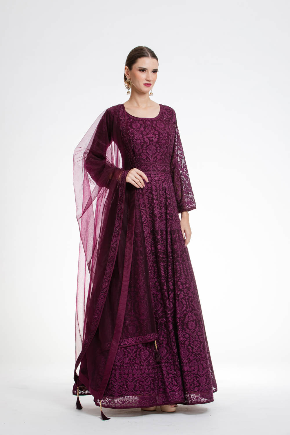 ANARKALI GOWN WITH DUPATTA - Stylemart